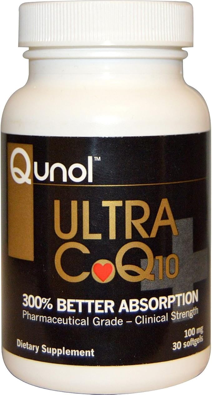 Qunol Ultra CoQ10 100mg Softgels- 3X Better Absorption Coenzyme Q10 Supplements - Antioxidant Supplement for Vascular and Heart Health & Energy Production