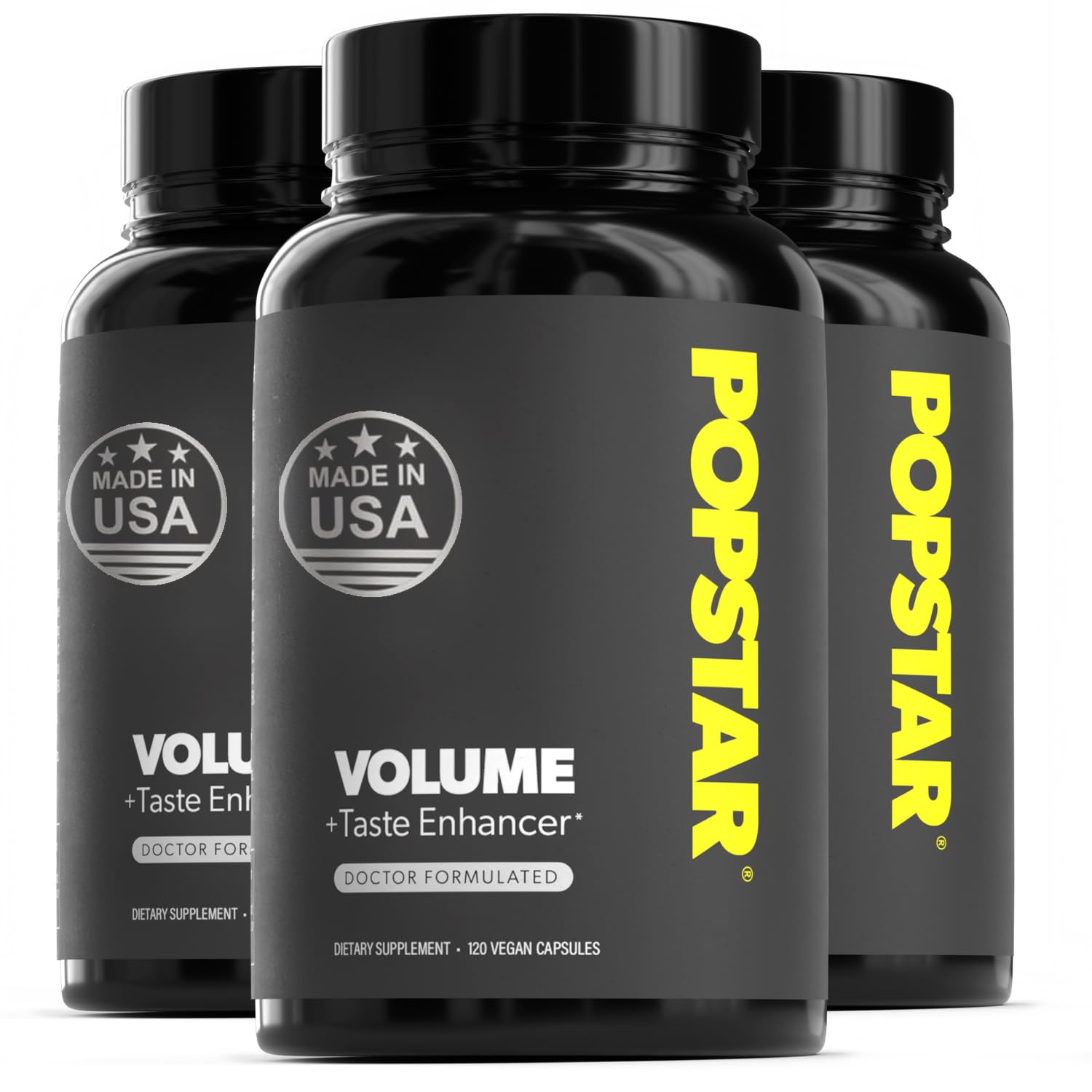 POPSTAR Labs Men’s Fertility & Semen Volume Support Supplement – Doctor Formulated Male Reproductive Health Formula, Vegan Non-GMO Capsules, Made in USA