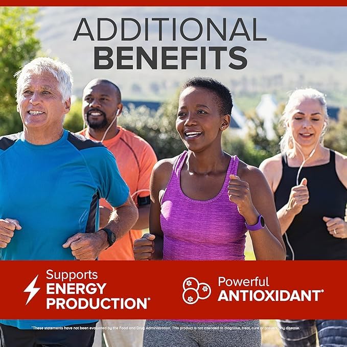 Qunol Ultra CoQ10 100mg Softgels- 3X Better Absorption Coenzyme Q10 Supplements - Antioxidant Supplement for Vascular and Heart Health & Energy Production
