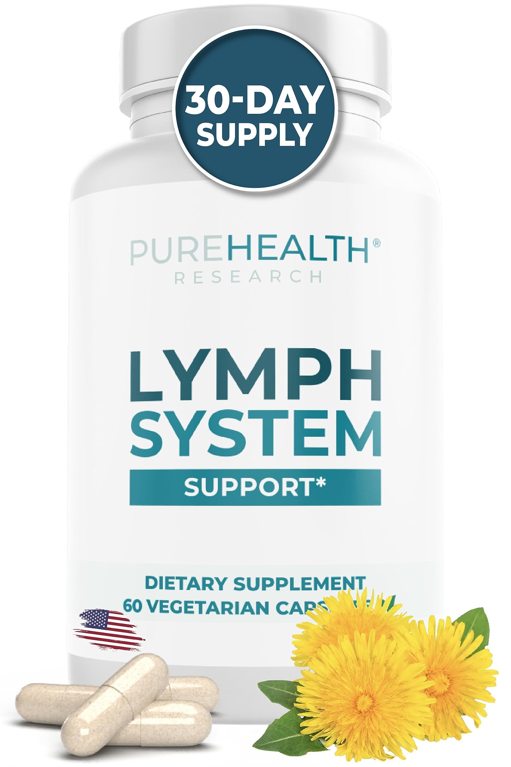 PureHealth Research Lymph System Capsules - Reduces swelling, lymphatic support