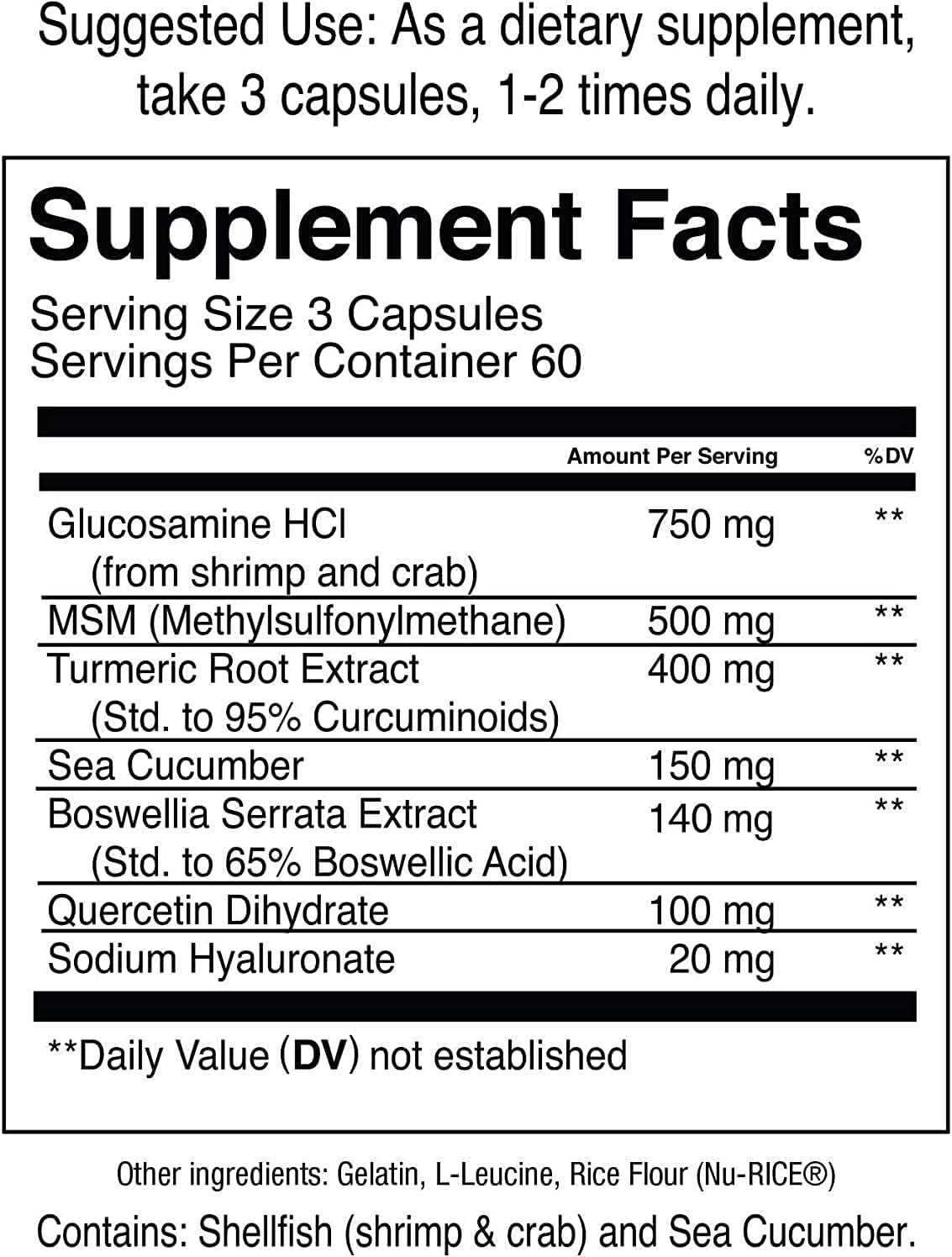 Jocko Fuel Joint Support Supplement - 180 Capsules
