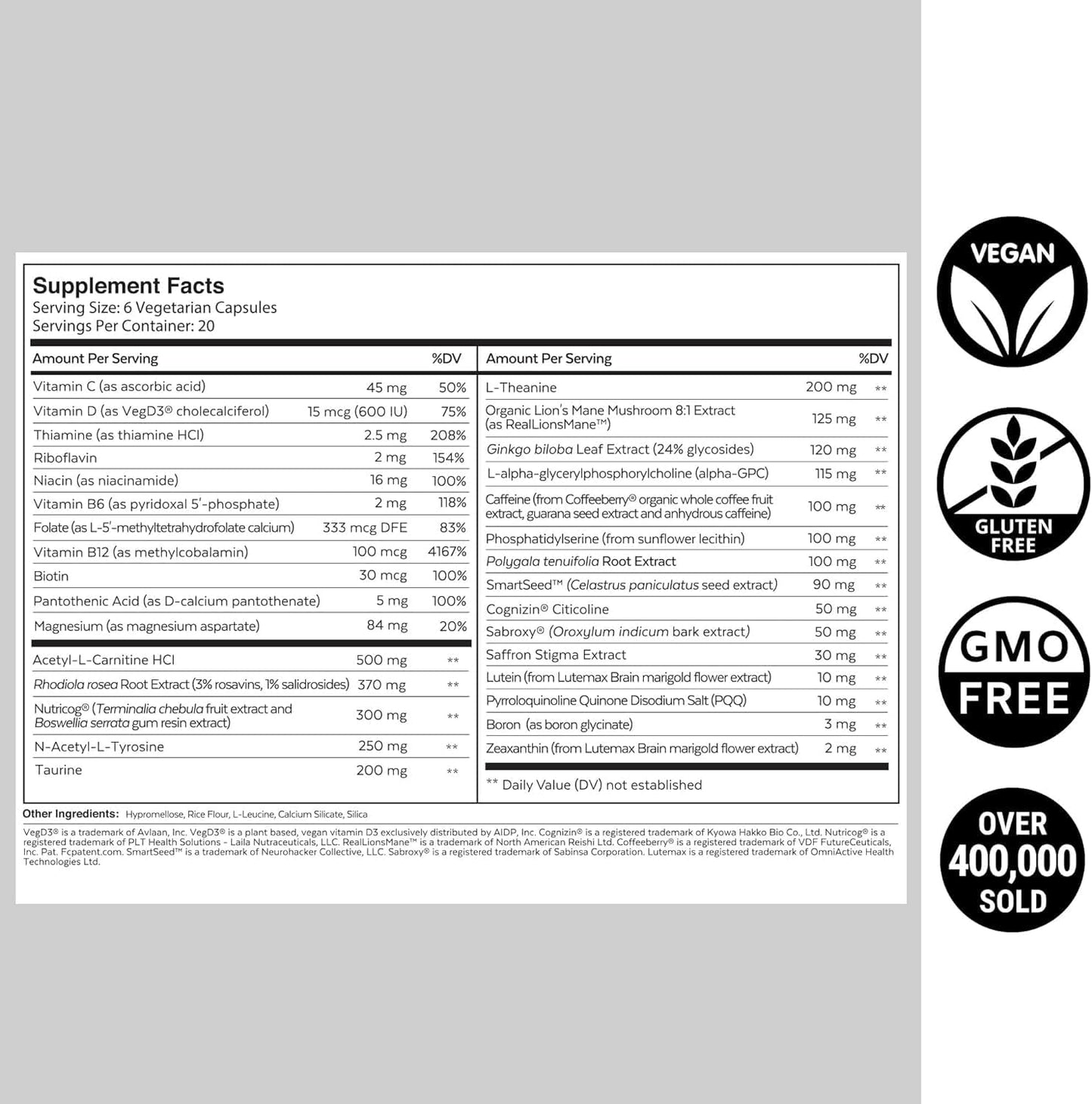 NEUROHACKER COLLECTIVE Qualia Mind | Doctor-Formulated Nootropic to Fuel Focus & Concentration