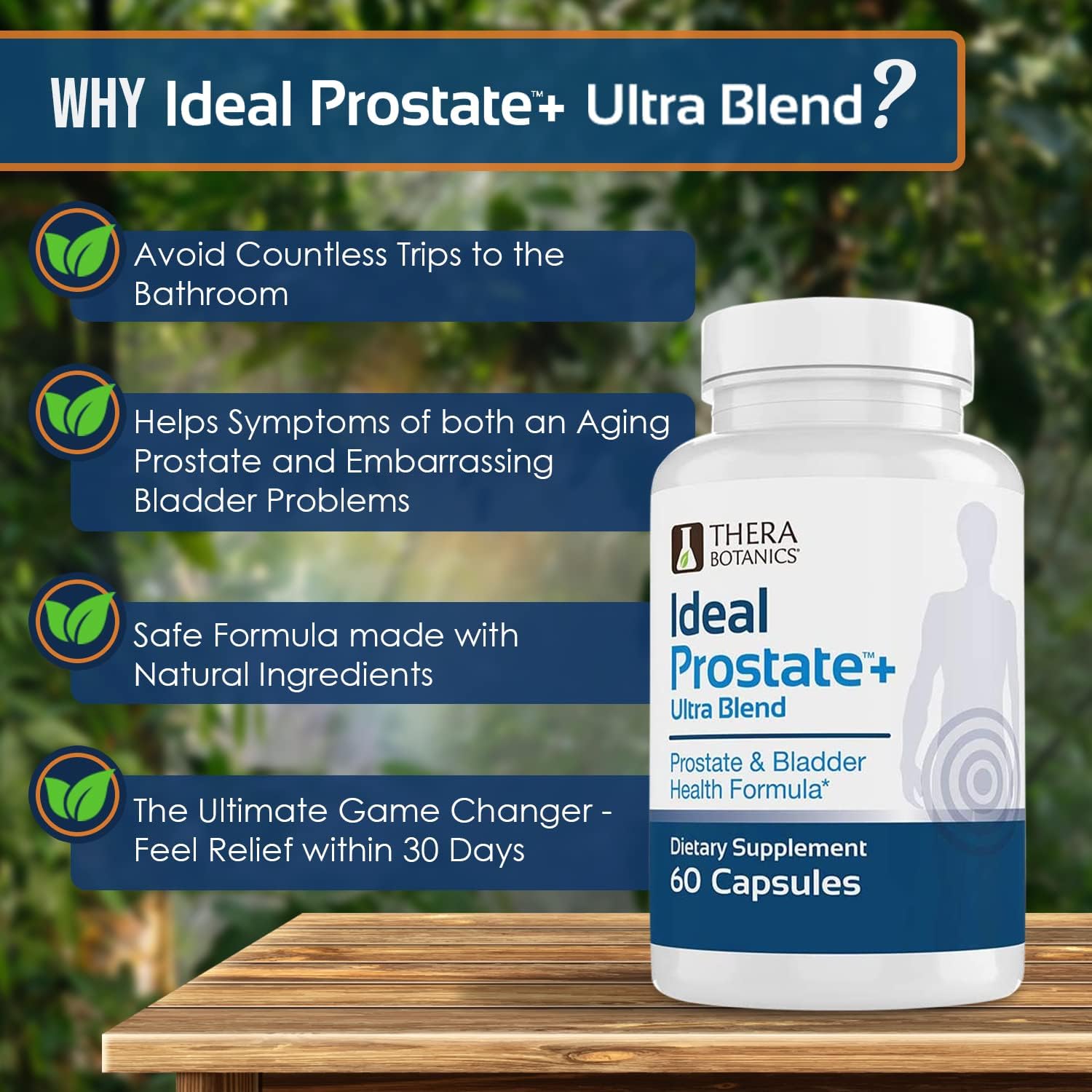 Men’s Prostate Support Supplement with Saw Palmetto, Lycopene & Reishi Mushroom – Natural Wellness Capsules | Ideal Prostate Plus Ultra