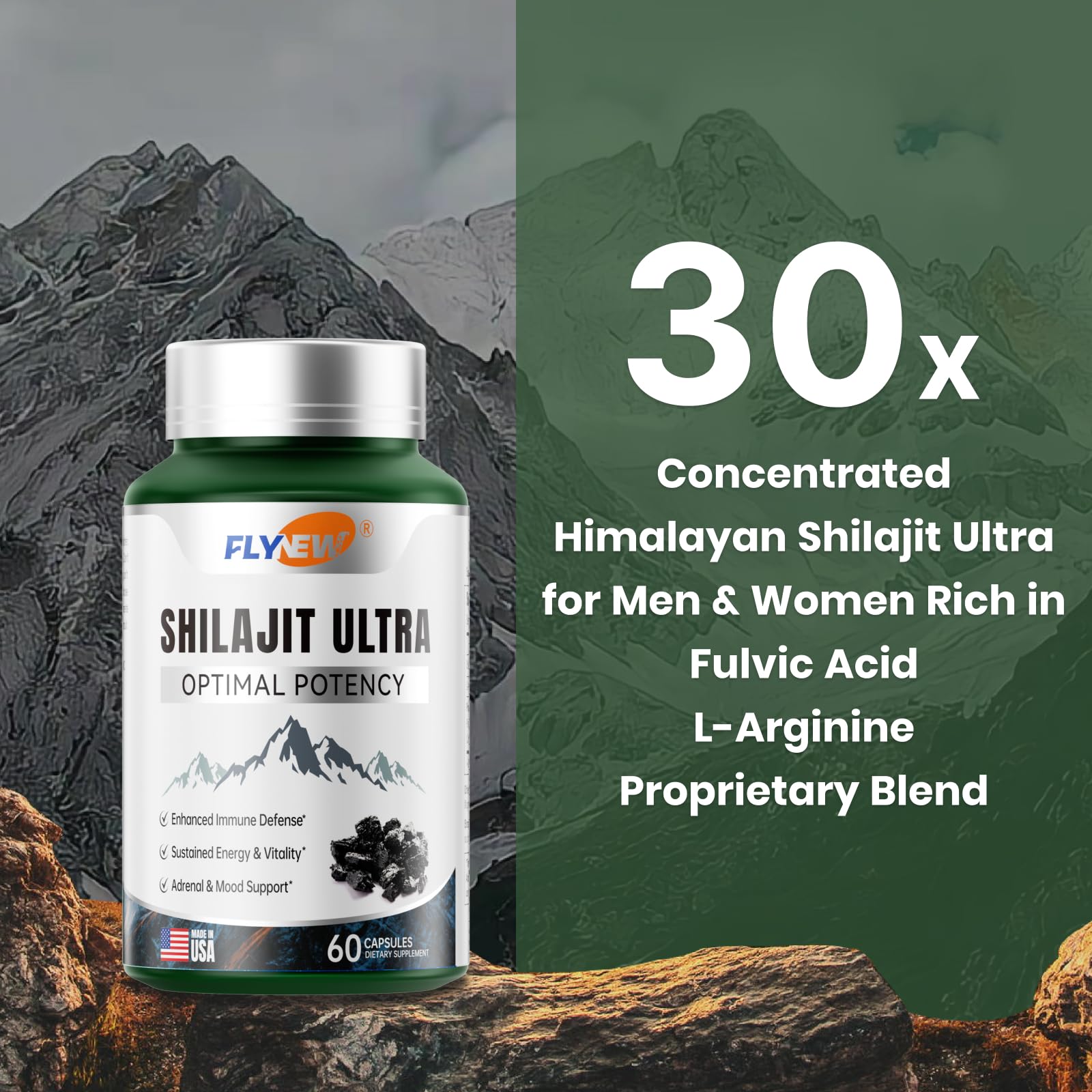 Shilajit Ultra – Premium Shilajit & L-Arginine Complex