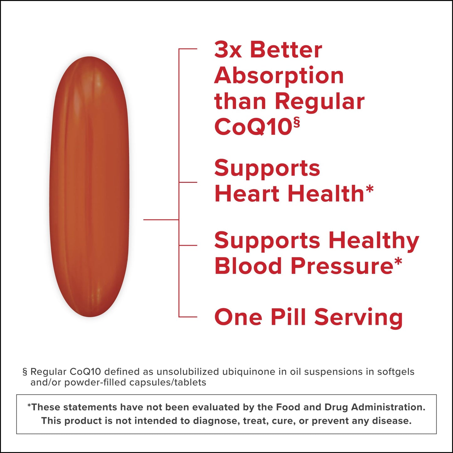 Qunol Ultra CoQ10 100mg Softgels- 3X Better Absorption Coenzyme Q10 Supplements - Antioxidant Supplement for Vascular and Heart Health & Energy Production
