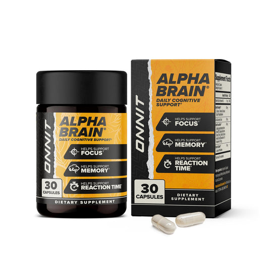 ONNIT Alpha Brain Nootropic Brain Supplement for Men & Women | Memory, Mental Clarity & Cognitive Improvement | Focus Capsules with L-Theanine, Vitamin B6 & Phosphatidylserine (90 Count)