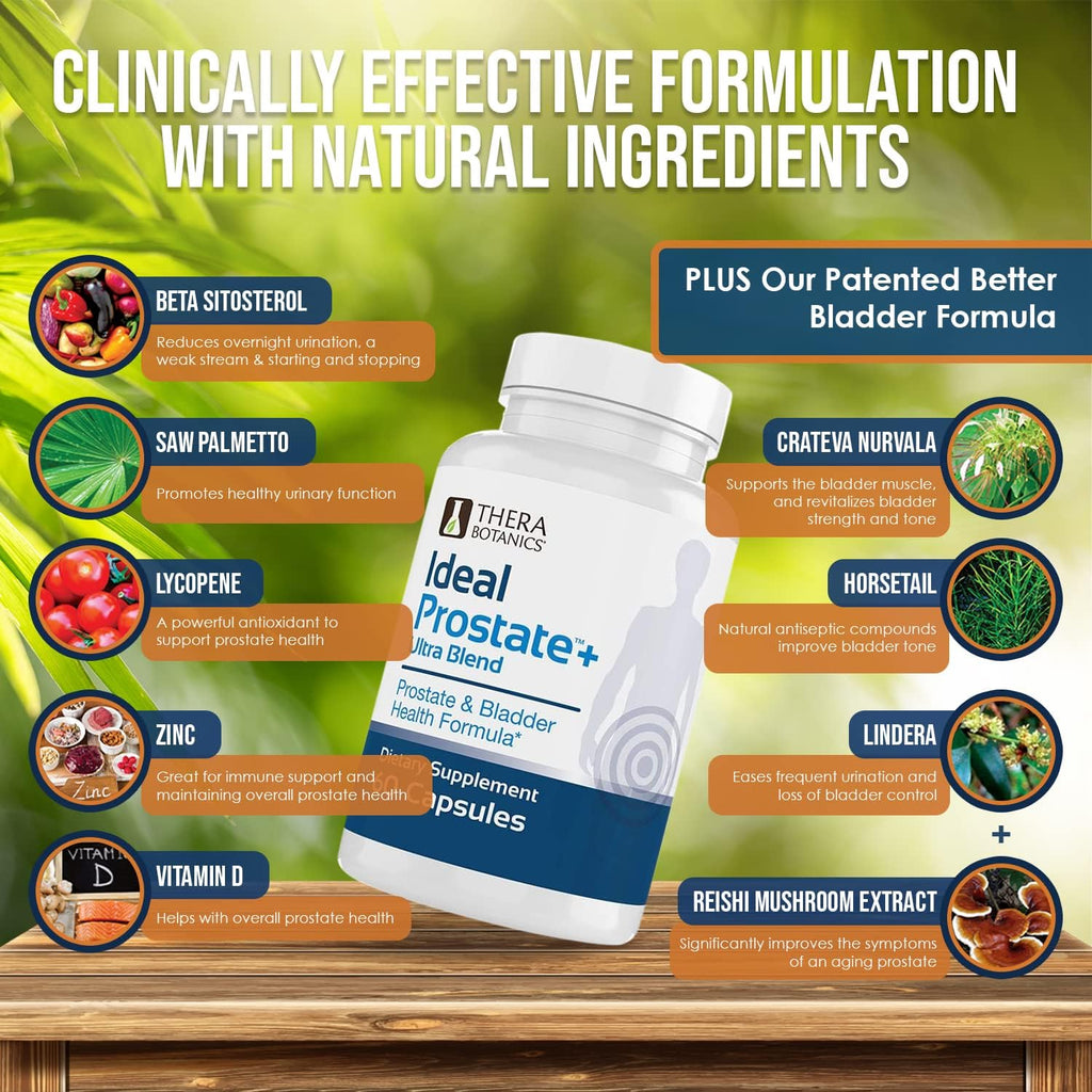 Men’s Prostate Support Supplement with Saw Palmetto, Lycopene & Reishi Mushroom – Natural Wellness Capsules | Ideal Prostate Plus Ultra